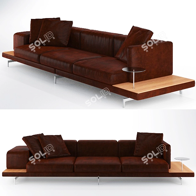 Bebitalia Dock: Sleek and Stylish Sofa 3D model image 1