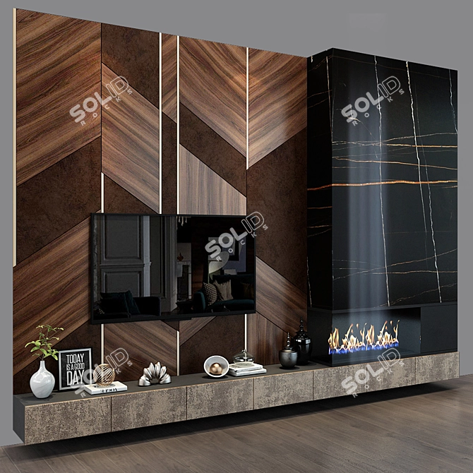 Stylish TV Shelf: Studia 54 Design 3D model image 5