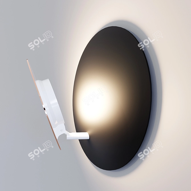 Seta Wall Lamp: Sleek Design, LED, 4W 3D model image 2