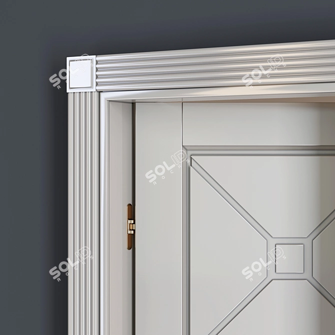 Modern Italian Solo7 Doors 3D model image 3