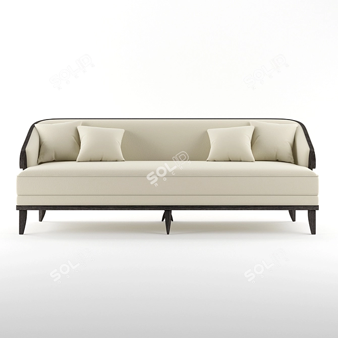 Biarritz Scroll Arm Sofa 3D model image 2