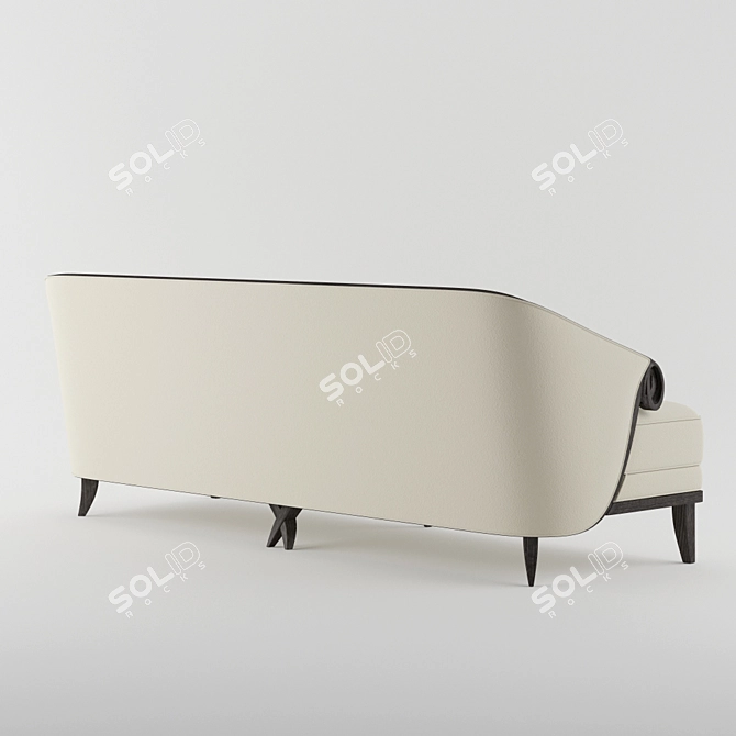 Biarritz Scroll Arm Sofa 3D model image 3