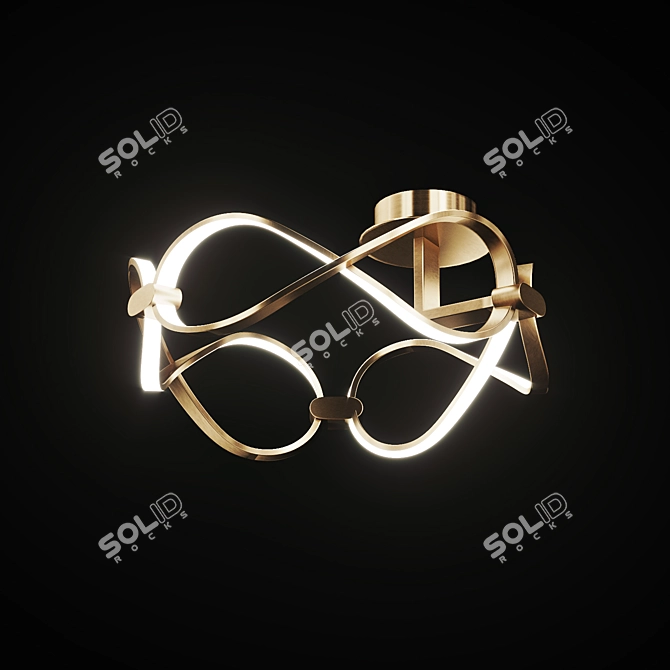 Modern LED Chandelier FORLI C 3D model image 3