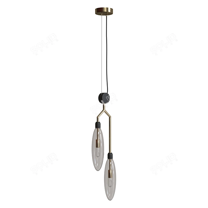 Maytoni Hanging Chandelier MOD012PL-02G 3D model image 2