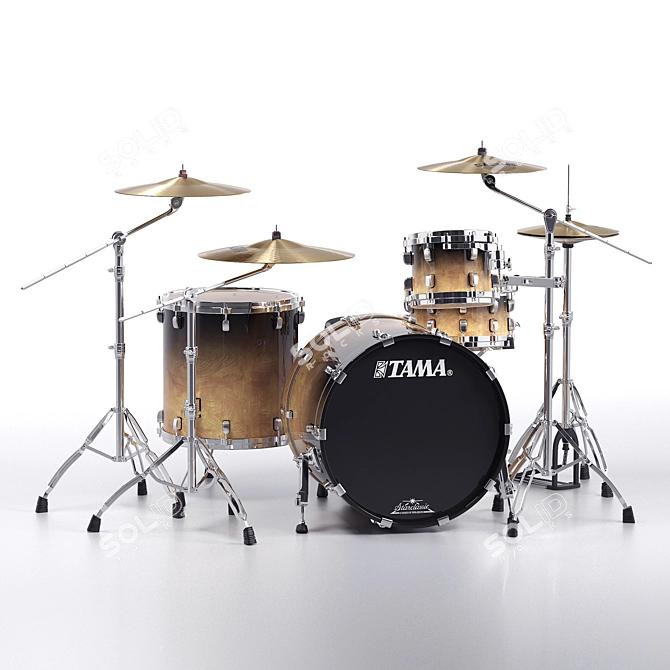 Dynamic Beats: Tama Performer Drum Kit 3D model image 1