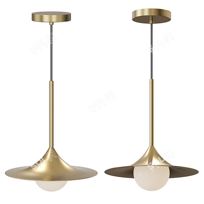 DOSSE Hanging Glass Lamp 3D model image 1