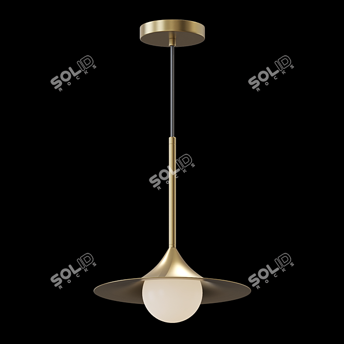 DOSSE Hanging Glass Lamp 3D model image 2