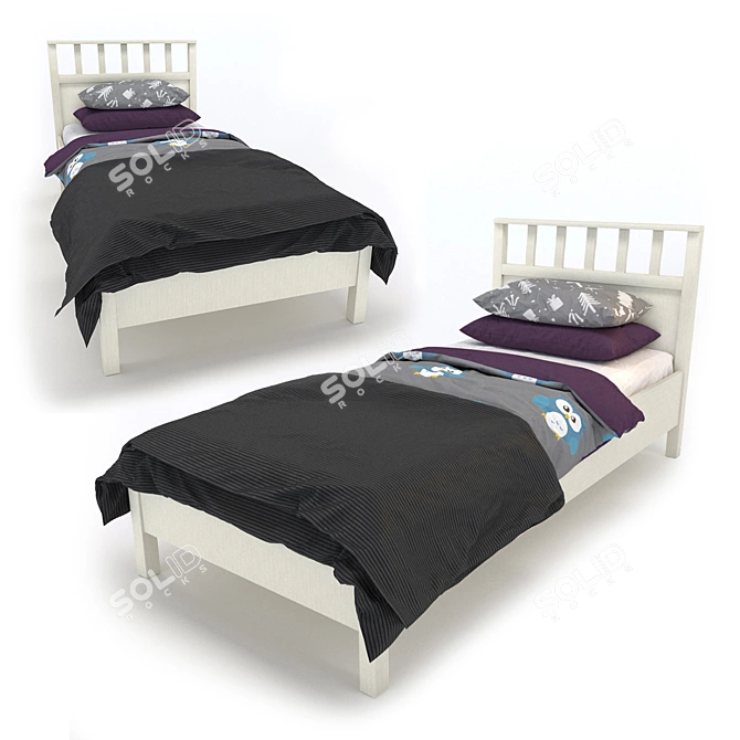 Hoff Sherlock Single Bed 3D model image 1