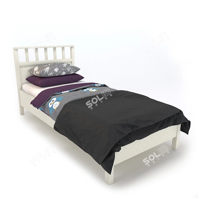 Hoff Sherlock Single Bed 3D model image 2