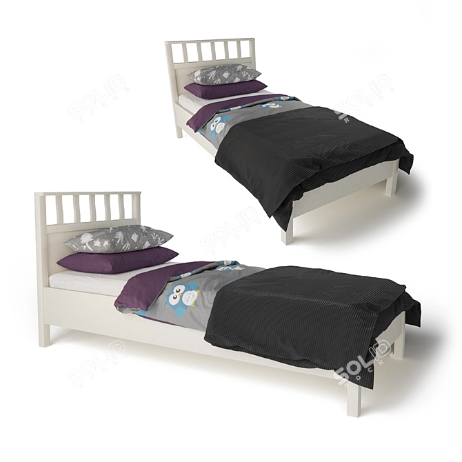 Hoff Sherlock Single Bed 3D model image 20