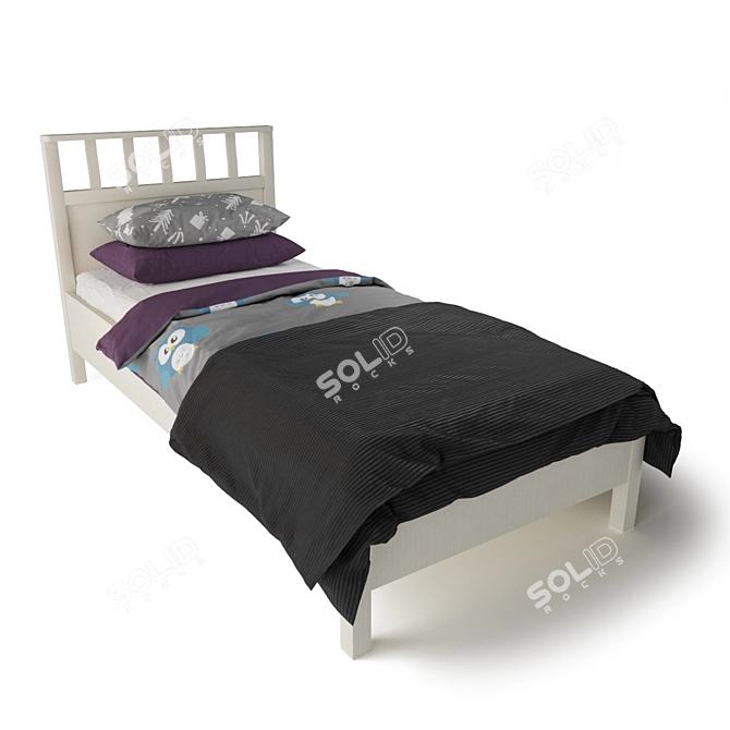 Hoff Sherlock Single Bed 3D model image 22