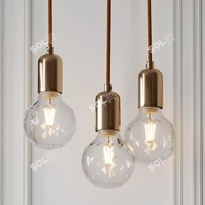 Simplicity Nordic Pendant Light 3D model image 1