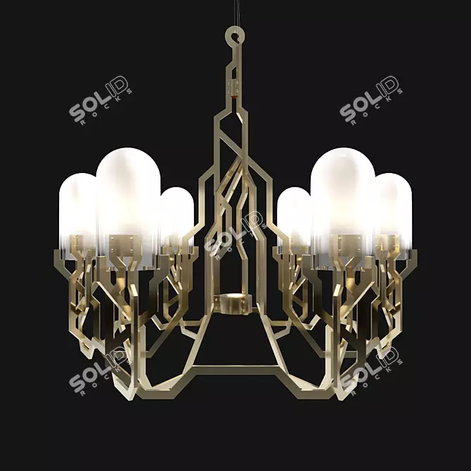 Ethereal Flora Hanging Lamp 3D model image 1