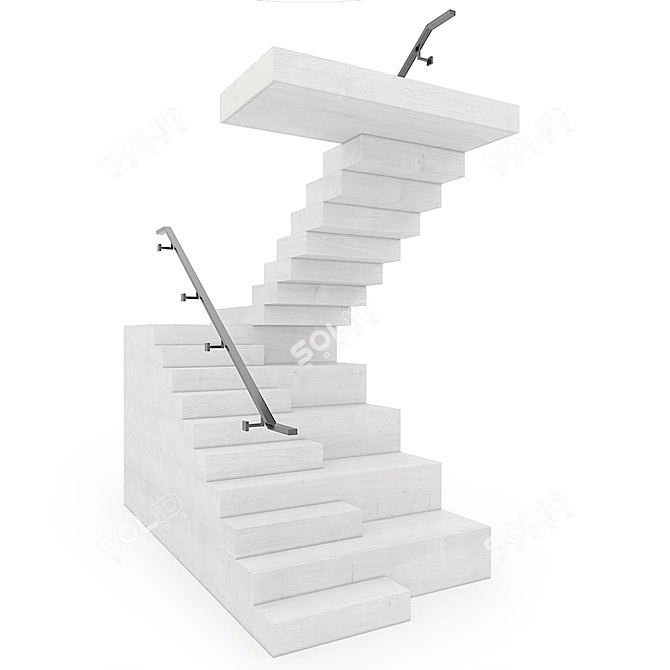 Modern Spiral Stairs for Clovelley House 3D model image 3