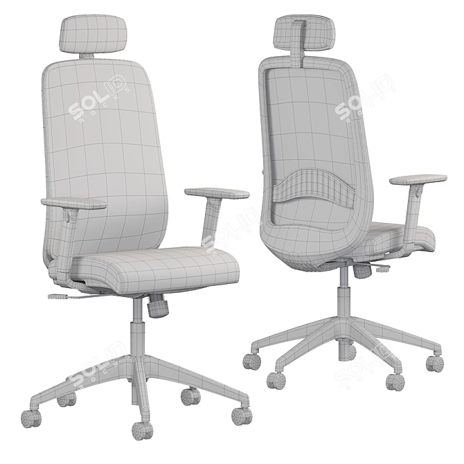 CAROT-A Ergonomic Chair 3D model image 4
