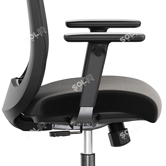 Ergonomic CAROT-B Chair 3D model image 3