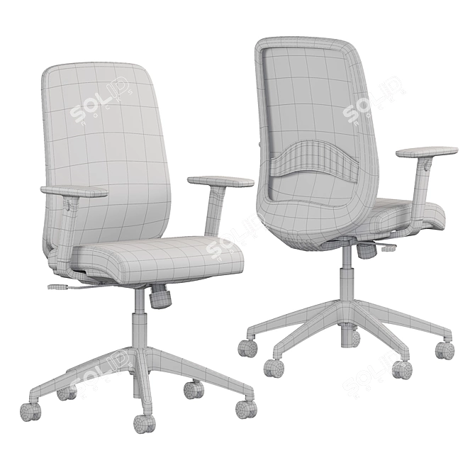 Ergonomic CAROT-B Chair 3D model image 4