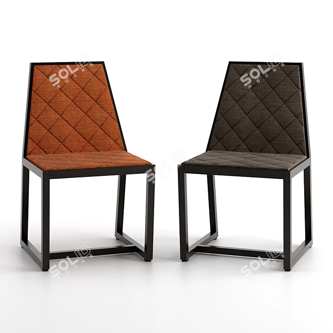 Elegant Potocco Tenso Chairs 3D model image 3