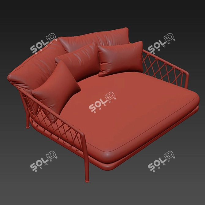 Sleek and Modern Erica Sofa 3D model image 4