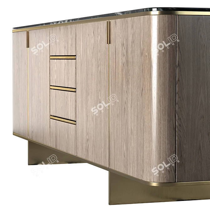 Timeless Elegance: Laskasas Dean Sideboard 3D model image 2