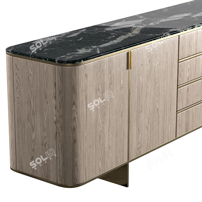 Timeless Elegance: Laskasas Dean Sideboard 3D model image 3