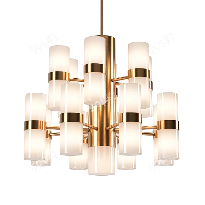Smania Marcel Pendant Chandelier 3D model image 1