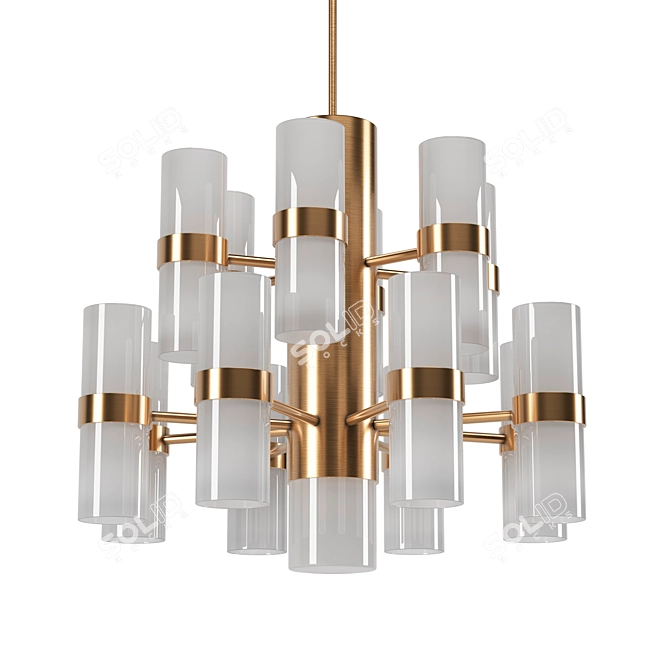 Smania Marcel Pendant Chandelier 3D model image 3