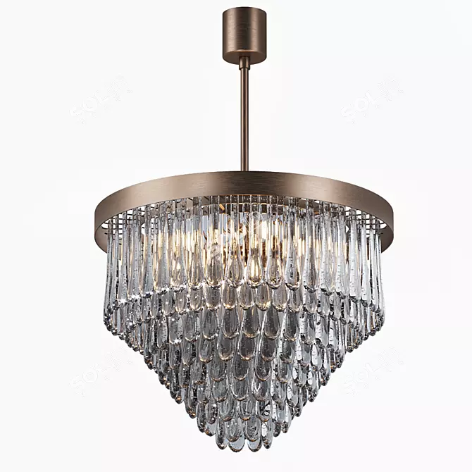 Elegant Droplet Chandelier CL463 3D model image 1