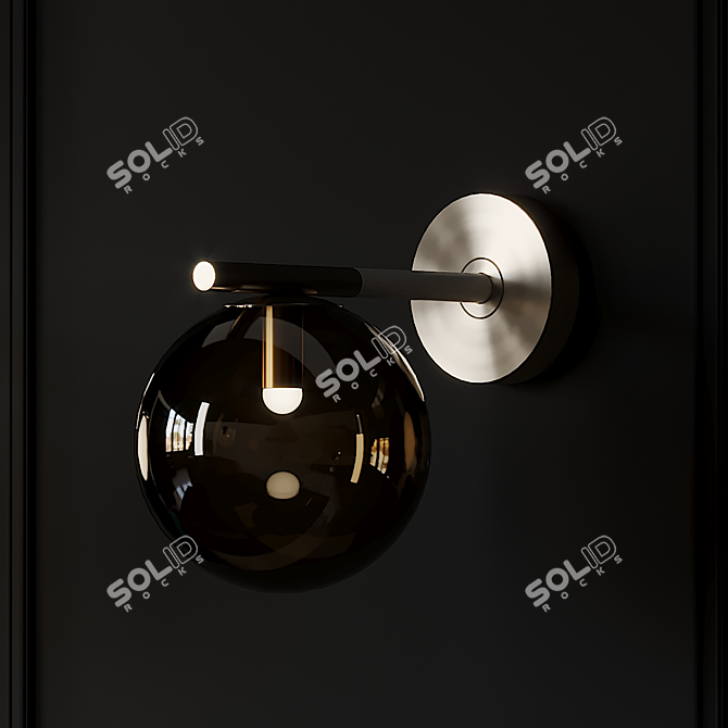 GRACE N°2 Wall Lamp: Elegant Illumination by PROF 3D model image 2