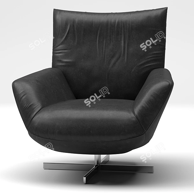 Elegant Chiara Edra Armchair 3D model image 2