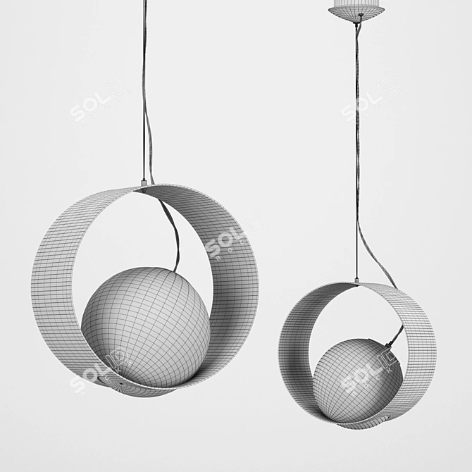 Elegant Camargo Chandelier - 150cm 3D model image 2