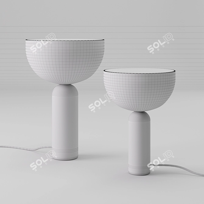 Elegant Scandinavian Table Lamps | Karl-Johan and Kizu by New Works 3D model image 5