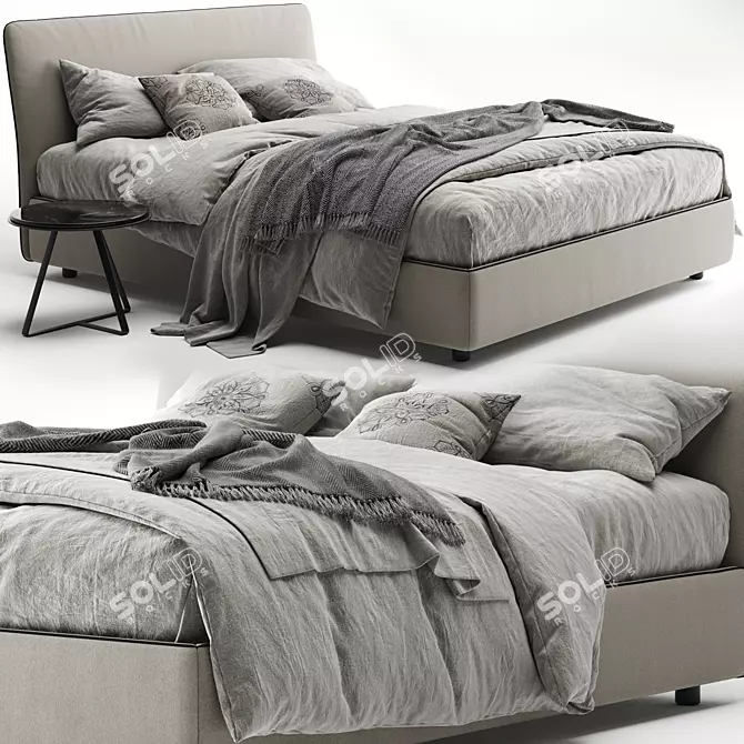 Bonaldo Tonight: Modern Bed Design 3D model image 1