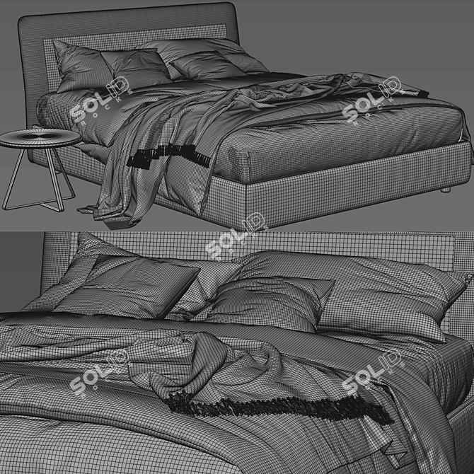 Bonaldo Tonight: Modern Bed Design 3D model image 5