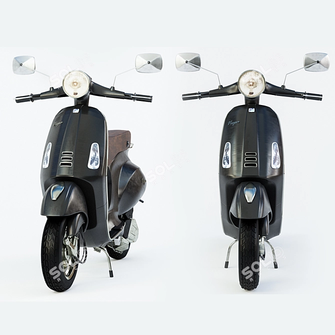 Retro Vespa for 3ds Max - High Quality with Corona 3D model image 3