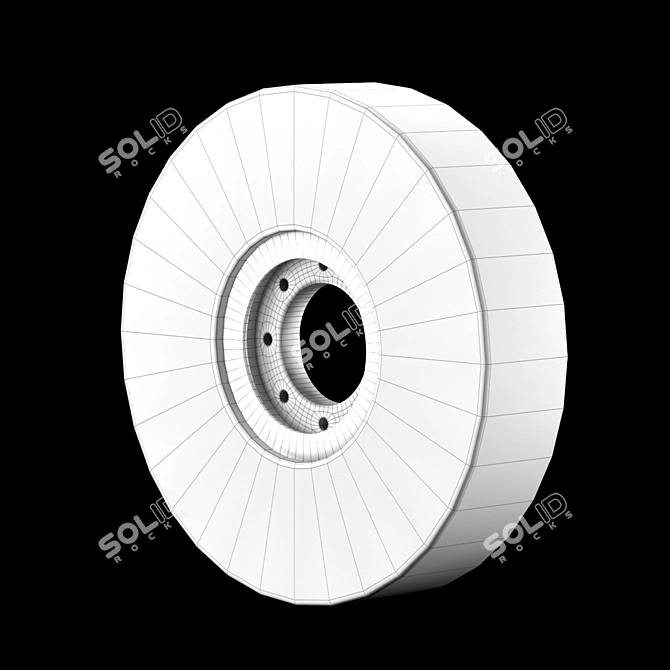 Vintage Tire from 2014 3D model image 4