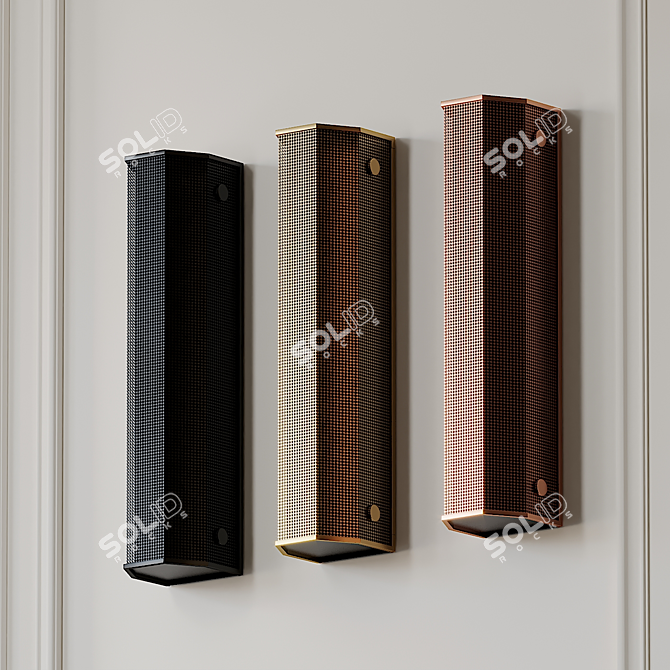 Elegant Branch Small Sconce by Rich Brilliant 3D model image 1
