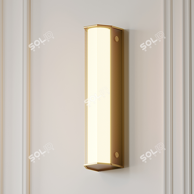 Elegant Branch Small Sconce by Rich Brilliant 3D model image 2