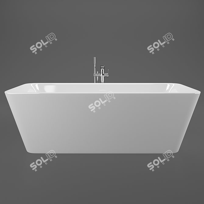 Ideal Standard Bathtub & Mixer 3D model image 1