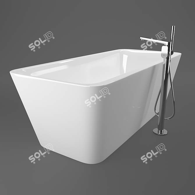 Ideal Standard Bathtub & Mixer 3D model image 3