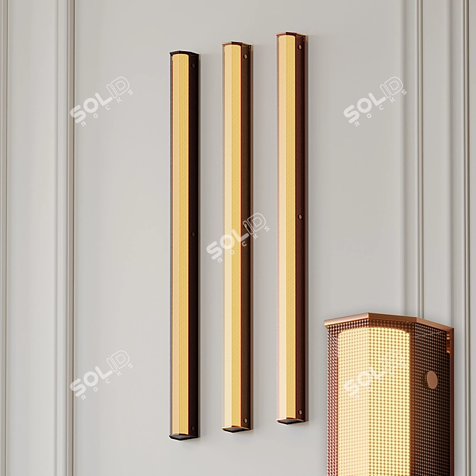 Elegant Branch Large Sconce 3D model image 1