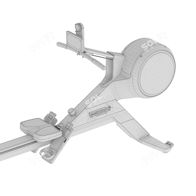 Ultimate Rowing Experience: Technogym SKILLROW 3D model image 5