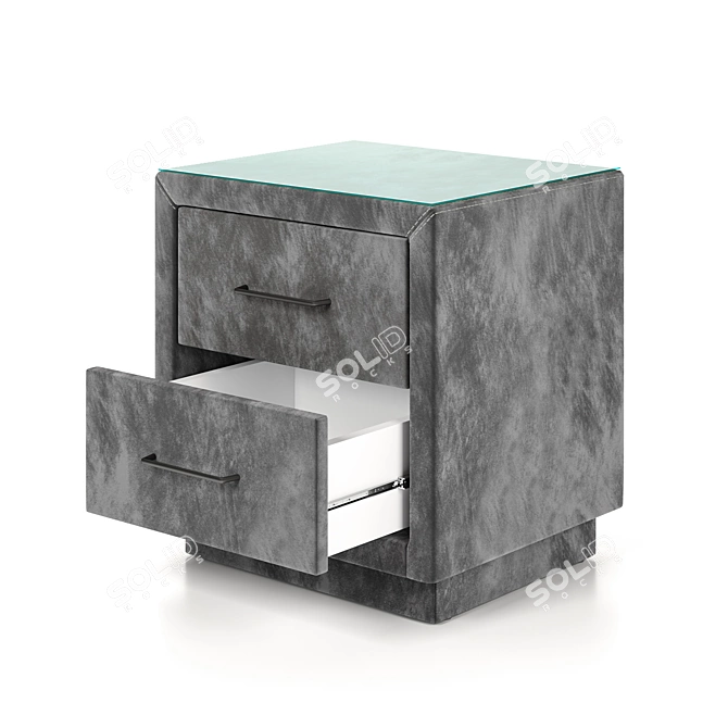 Sleek Modern Cabinet 3D model image 5