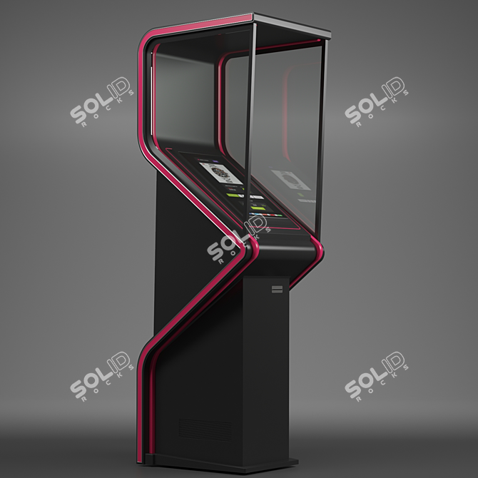 Advanced ATM Terminal Solution 3D model image 2