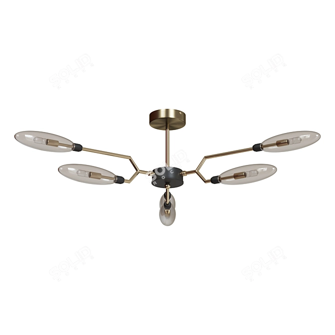 Elegant Maytoni Chandelier - Ventura 3D model image 2