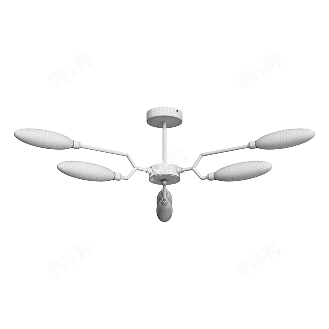 Elegant Maytoni Chandelier - Ventura 3D model image 3