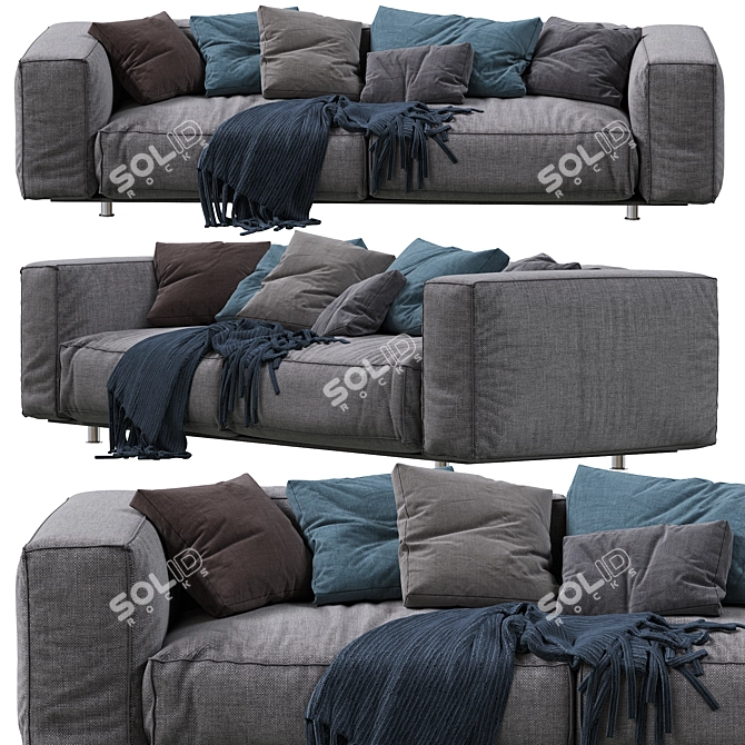 EDRA Sofa: Elegant Design, Comfortable Seating 3D model image 1