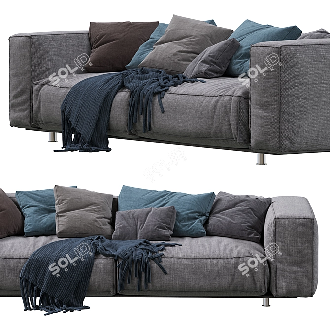 EDRA Sofa: Elegant Design, Comfortable Seating 3D model image 3