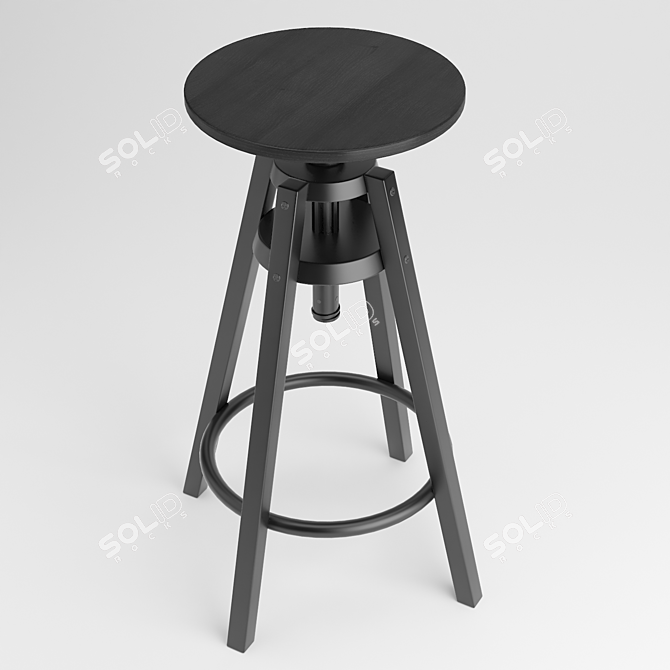 Ikea Dalfred Bar Stool: Stylish and Adjustable 3D model image 3