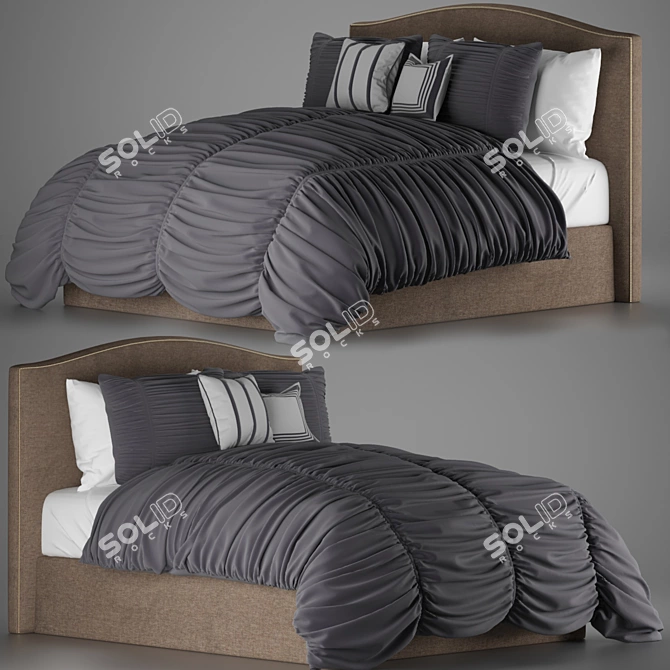 Madison Park Delancey 4-Piece Duvet Bed Set 3D model image 1